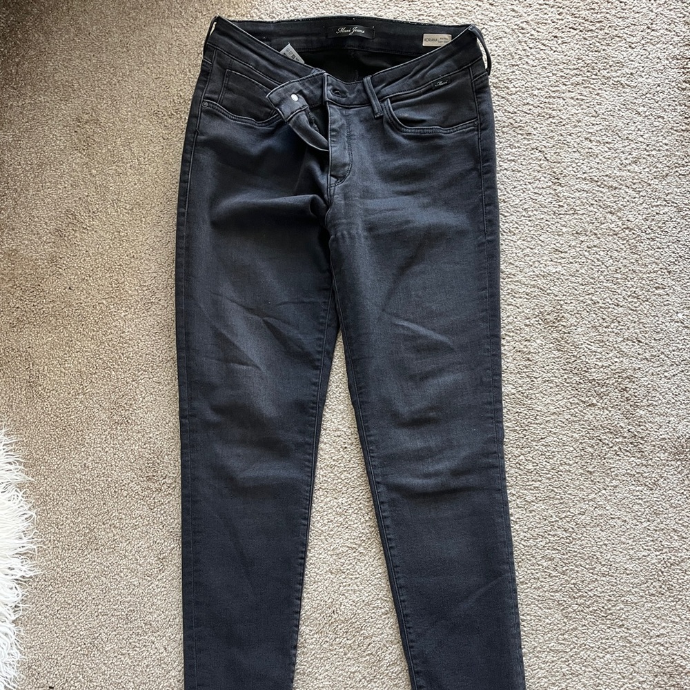 Mavi Women's Dark Gray Skinny Jeans